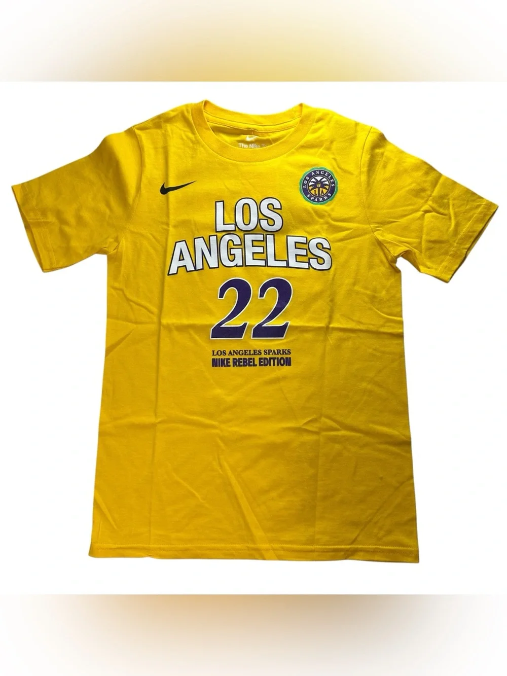 Nike Yellow Los Angeles Sparks #22 Tee